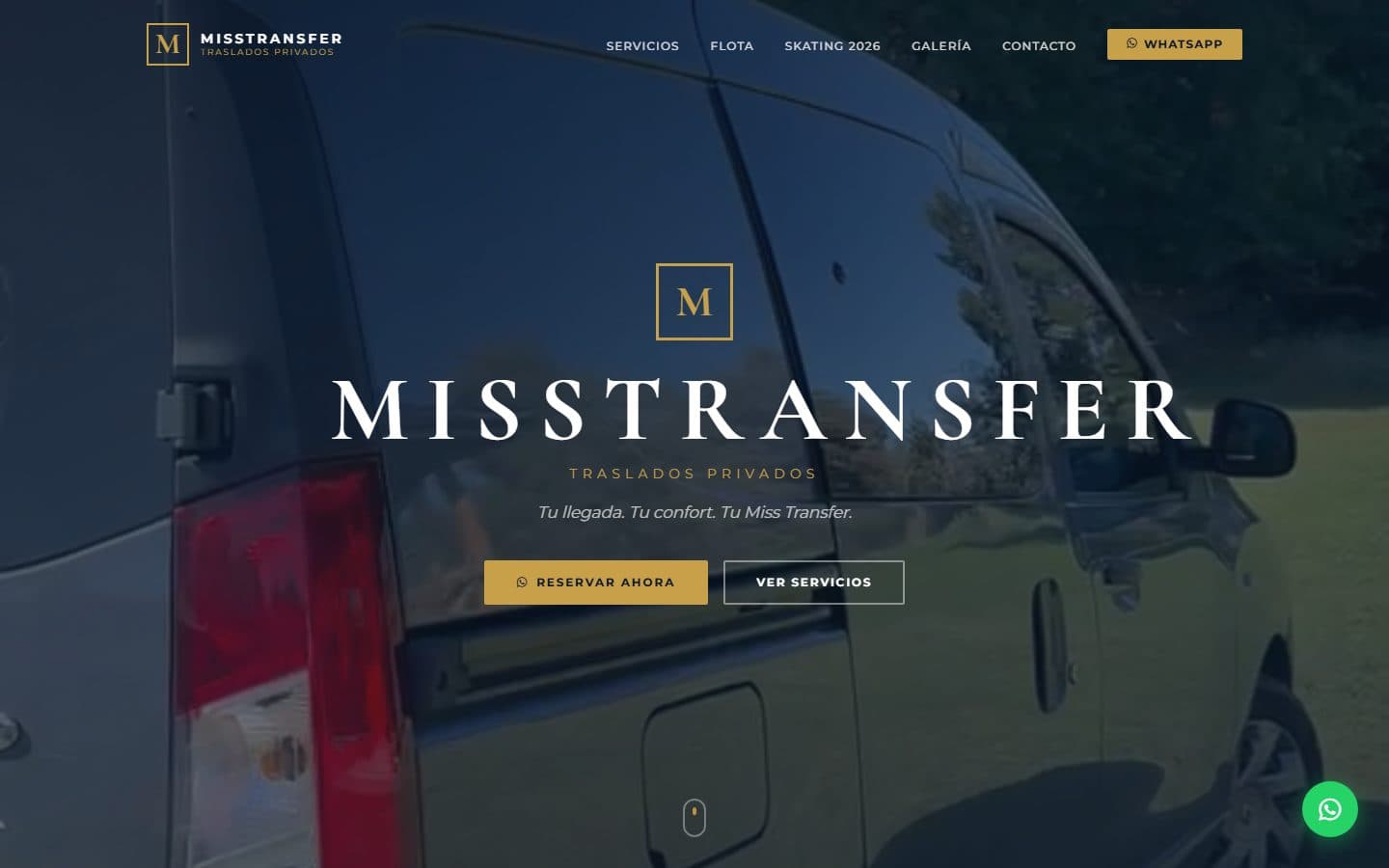 Sitio web de MissTransfer