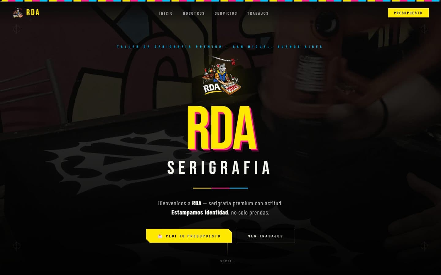 Sitio web de RDA Serigrafía